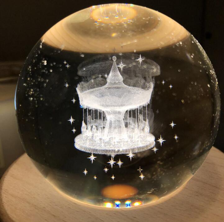 Crystal Revolving 3D Music Ball