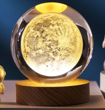 Luminous 3d Solar System Crystal Ball Desktop