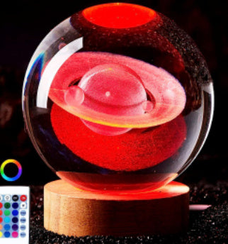 Luminous 3d Solar System Crystal Ball Desktop