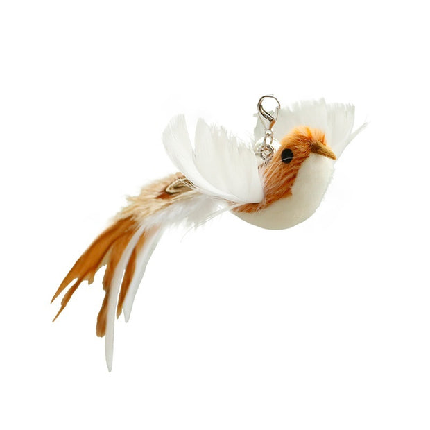 Feathered Bird Teaser for Wire Cat Toy- REPLACEMENT BIRD ONLY