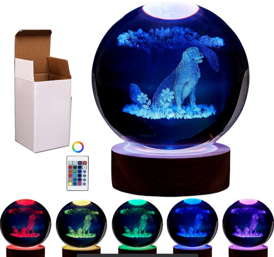 Luminous 3d Solar System Crystal Ball Desktop