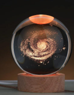 Luminous 3d Solar System Crystal Ball Desktop