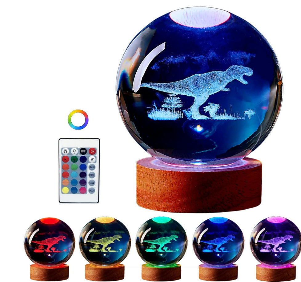 Luminous 3d Solar System Crystal Ball Desktop